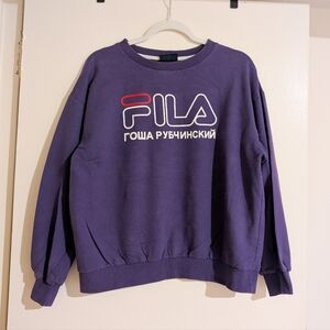 FILA x Gosha Rubchinskiy Purple Crewneck Sweatshirt